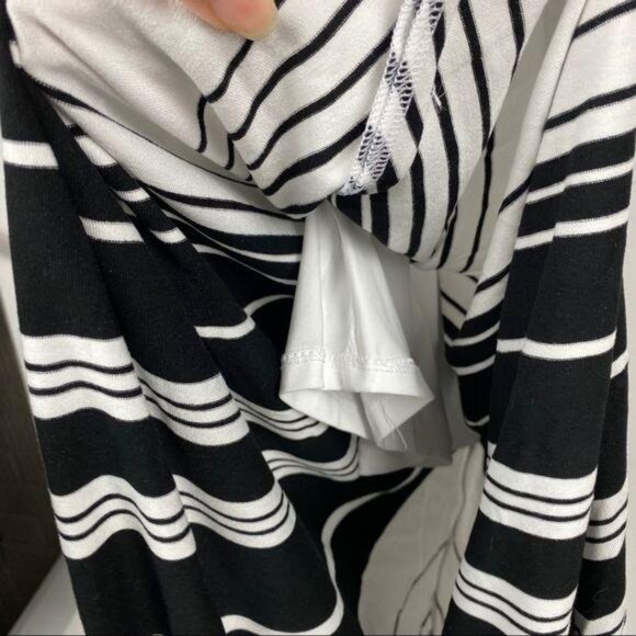 WHBM SLEEVELESS BIAS STRIPE MAXI DRESS XS - Picture 6 of 8